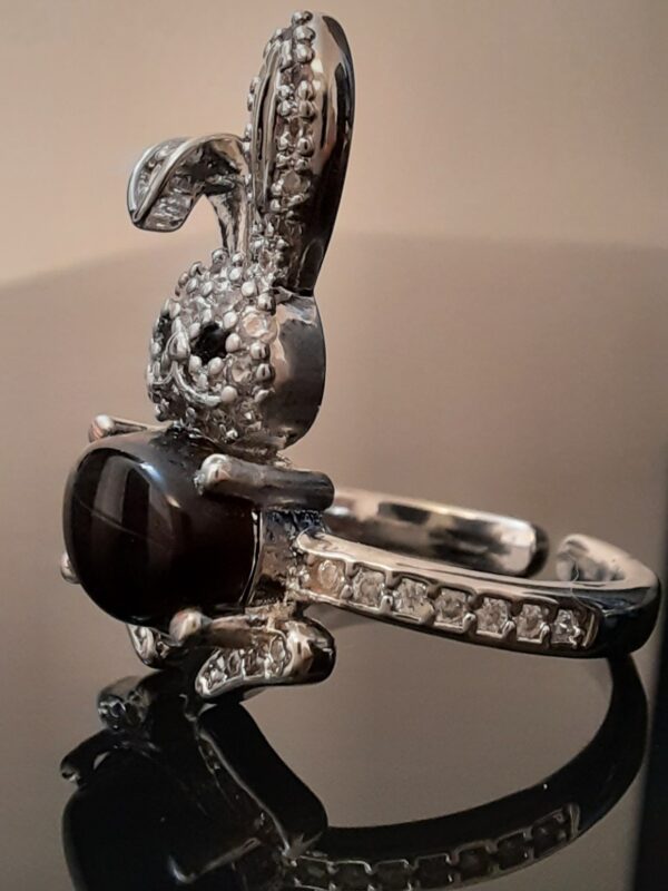 انگشتر(بدل) فانتری دخترانه عقیق یمن - Image 4