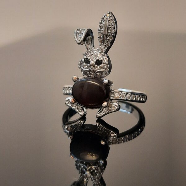 انگشتر(بدل) فانتری دخترانه عقیق یمن