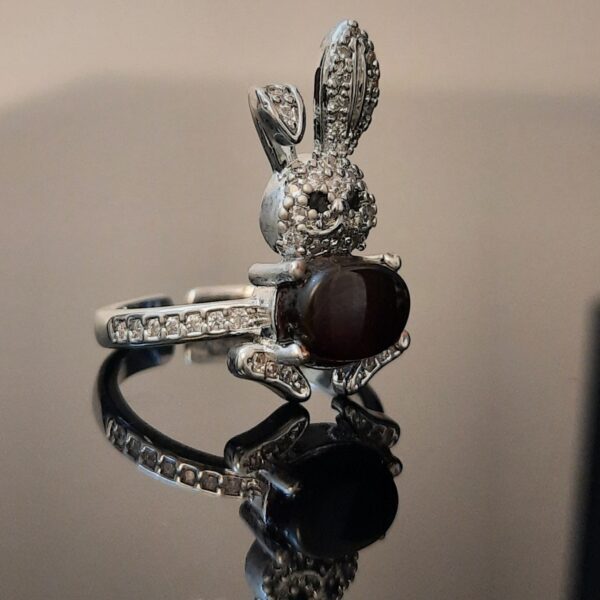 انگشتر(بدل) فانتری دخترانه عقیق یمن - Image 3