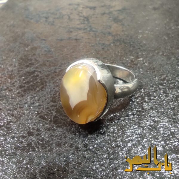 انگشتر عقيق مصور - Image 2