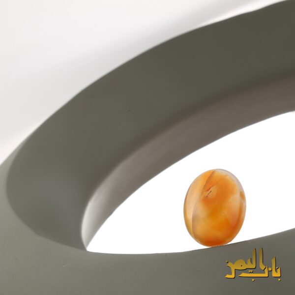 عقیق مصور زرد یمنی