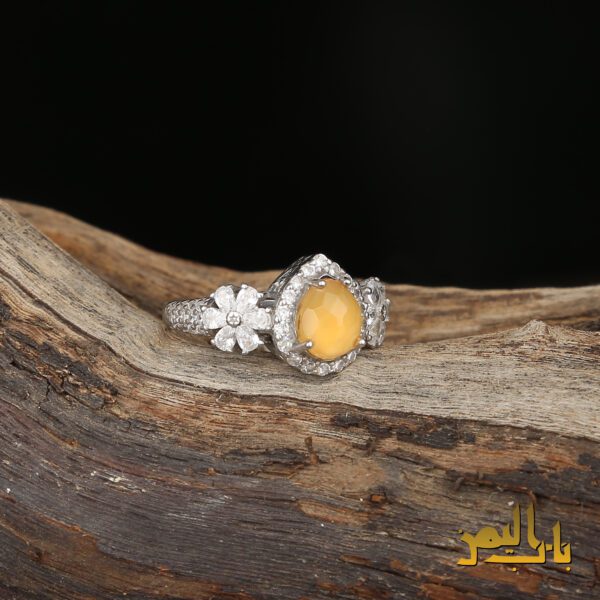 انگشتر زنانه عقیق نباتی