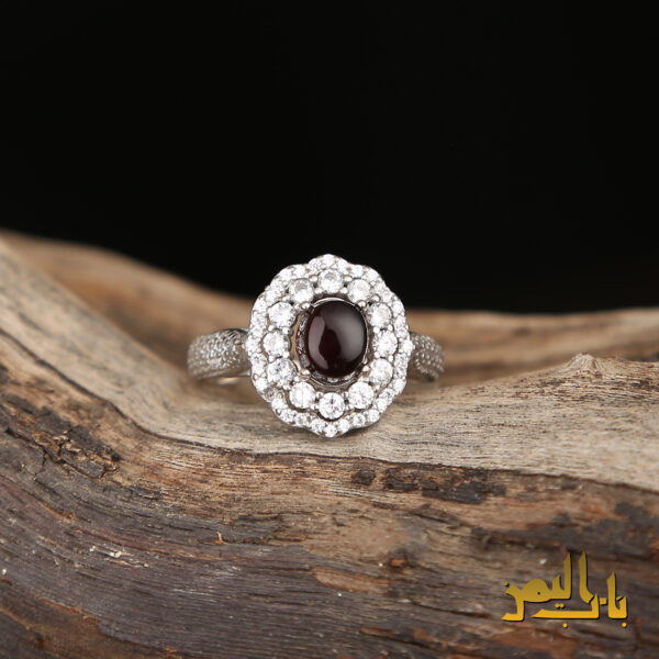 انگشتر زنانه عقیق کرزی یمنی - Image 2