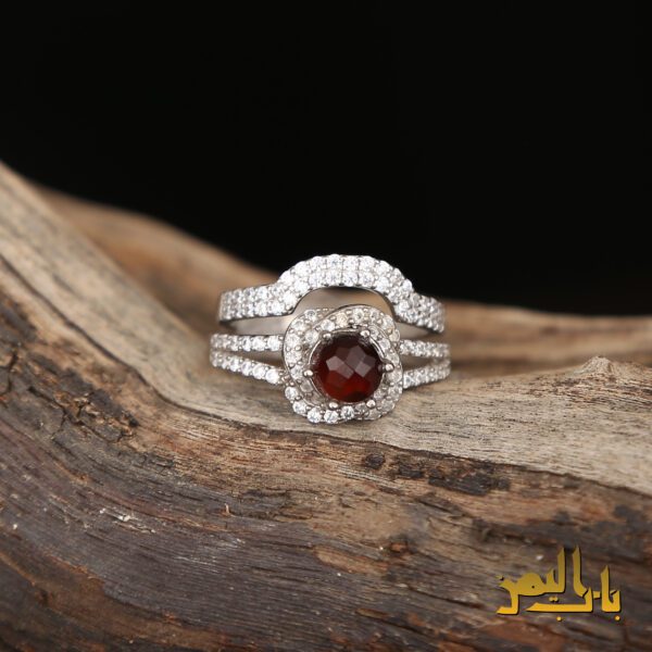 انگشتر زنانه عقیق سرخ