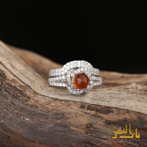 انگشتر زنانه عقیق سرخ